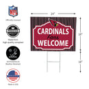 Arizona Cardinals Yard Sign, "Fans Welcome"
