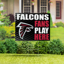 Atlanta Falcons Yard Sign "Fans Play Here"