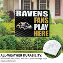 Baltimore Ravens Yard Sign "Fans Play Here"