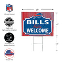 Buffalo Bills Yard Sign, "Fans Welcome"