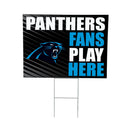 Carolina Panthers Yard Sign "Fans Play Here"