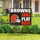 Cleveland Browns Yard Sign "Fans Play Here"