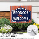 Denver Broncos Yard Sign, "Fans Welcome"