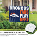 Denver Broncos Yard Sign "Fans Play Here"
