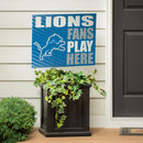 Detroit Lions Yard Sign "Fans Play Here"