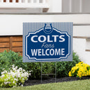 Indianapolis Colts Yard Sign, "Fans Welcome"