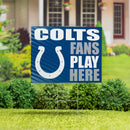 Indianapolis Colts Yard Sign "Fans Play Here"