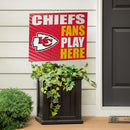Kansas City Chiefs Yard Sign "Fans Play Here"