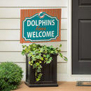 Miami Dolphins Yard Sign, "Fans Welcome"