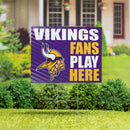 Minnesota Vikings Yard Sign "Fans Play Here"
