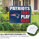 New England Patriots Yard Sign "Fans Play Here"