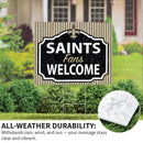 New Orleans Saints Yard Sign, "Fans Welcome"