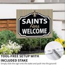 New Orleans Saints Yard Sign, "Fans Welcome"