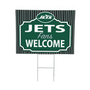 New York Jets Yard Sign, "Fans Welcome"