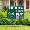New York Jets Yard Sign "Fans Play Here"