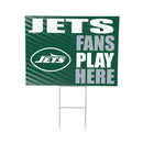 New York Jets Yard Sign "Fans Play Here"
