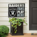Las Vegas Raiders Yard Sign "Fans Play Here"
