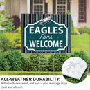 Philadelphia Eagles Yard Sign, "Fans Welcome"