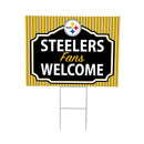 Pittsburgh Steelers Yard Sign, "Fans Welcome"