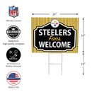 Pittsburgh Steelers Yard Sign, "Fans Welcome"
