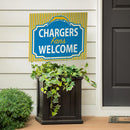 Los Angeles Chargers Yard Sign, "Fans Welcome"