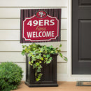 San Francisco 49ers Yard Sign, "Fans Welcome"