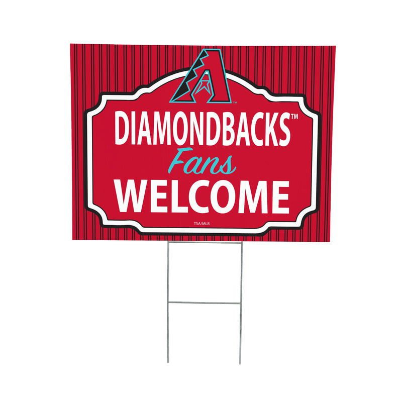 Arizona Diamondbacks Yard Sign, "Fans Welcome"