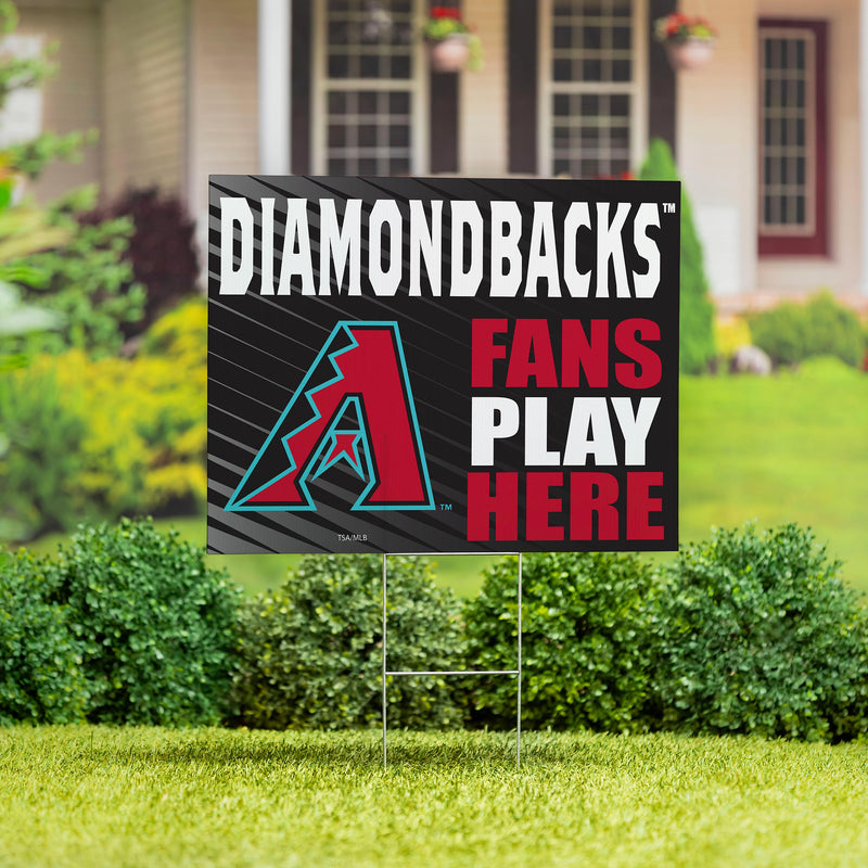 Arizona Diamondbacks Yard Sign "Fans Play Here"