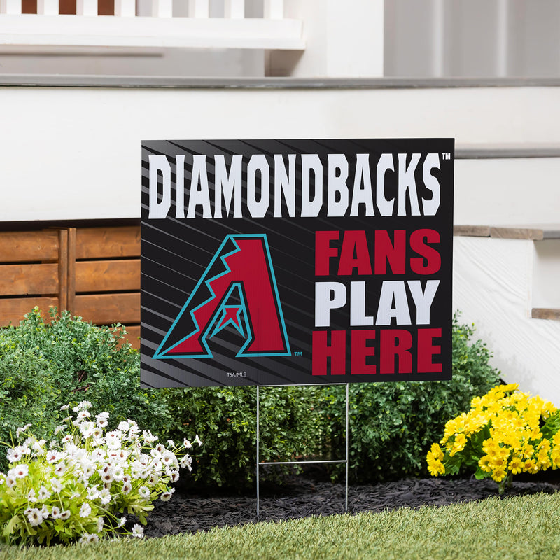 Arizona Diamondbacks Yard Sign "Fans Play Here"