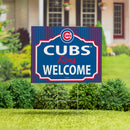 Chicago Cubs Yard Sign, "Fans Welcome"