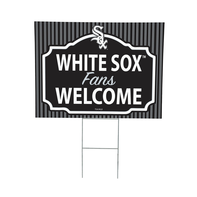 Chicago White Sox Yard Sign, "Fans Welcome"