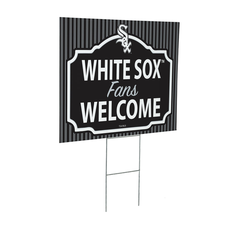 Chicago White Sox Yard Sign, "Fans Welcome"