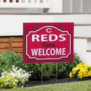 Cincinnati Reds Yard Sign, "Fans Welcome"