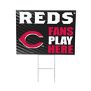 Cincinnati Reds Yard Sign "Fans Play Here"