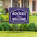 Colorado Rockies Yard Sign, "Fans Welcome"
