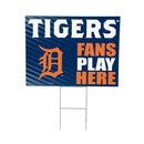 Detroit Tigers Yard Sign "Fans Play Here"