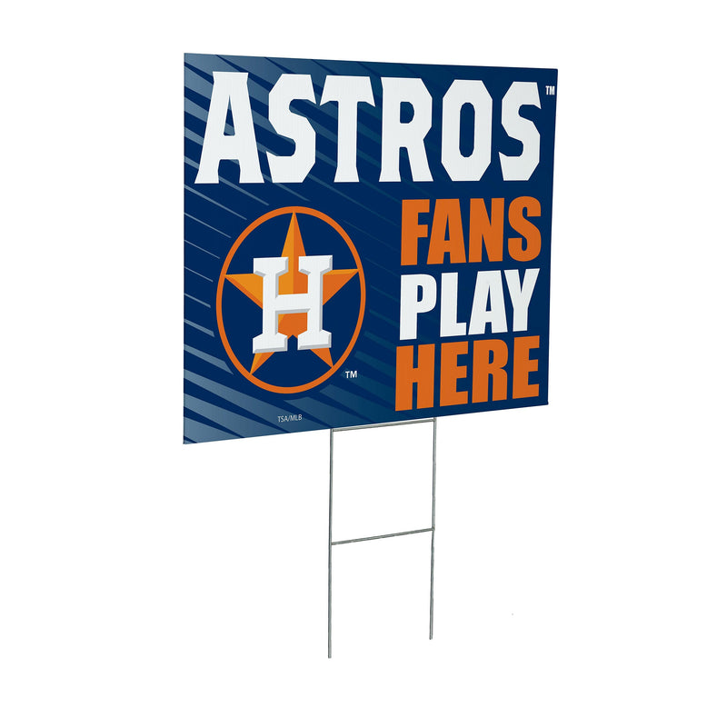 Houston Astros Yard Sign "Fans Play Here"