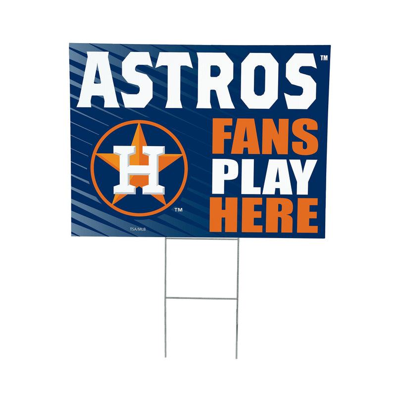 Houston Astros Yard Sign "Fans Play Here"