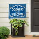 Los Angeles Dodgers Yard Sign, "Fans Welcome"