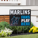 Miami Marlins Yard Sign "Fans Play Here"