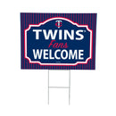 Minnesota Twins Yard Sign, "Fans Welcome"