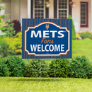 New York Mets Yard Sign, "Fans Welcome"