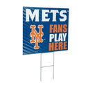 New York Mets Yard Sign "Fans Play Here"