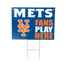 New York Mets Yard Sign "Fans Play Here"