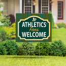 Athletics Yard Sign, "Fans Welcome"