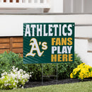 Athletics Yard Sign "Fans Play Here"