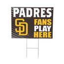 San Diego Padres Yard Sign "Fans Play Here"