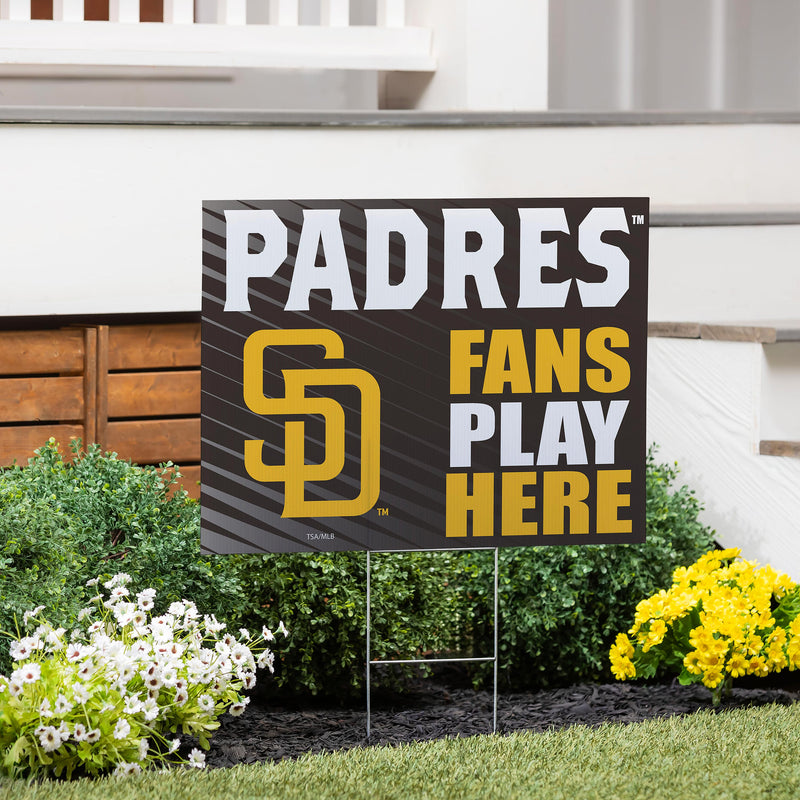 San Diego Padres Yard Sign "Fans Play Here"