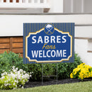 Buffalo Sabres Yard Sign, "Fans Welcome"
