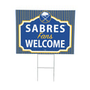 Buffalo Sabres Yard Sign, "Fans Welcome"